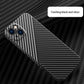 Carbon Fiber Texture Magnetic Wireless Charging Phone Case For iPhone