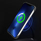 Carbon Fiber Texture Magnetic Wireless Charging Phone Case For iPhone