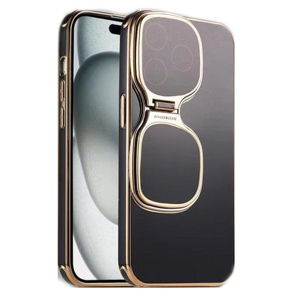 Sunglasses Holder Electroplated Soft Case For iPhone