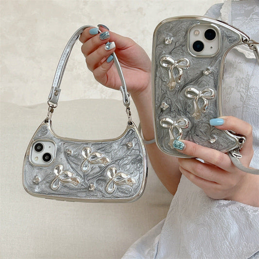 Fashion Bow Handbag Phone Case for iPhone14/15 Series