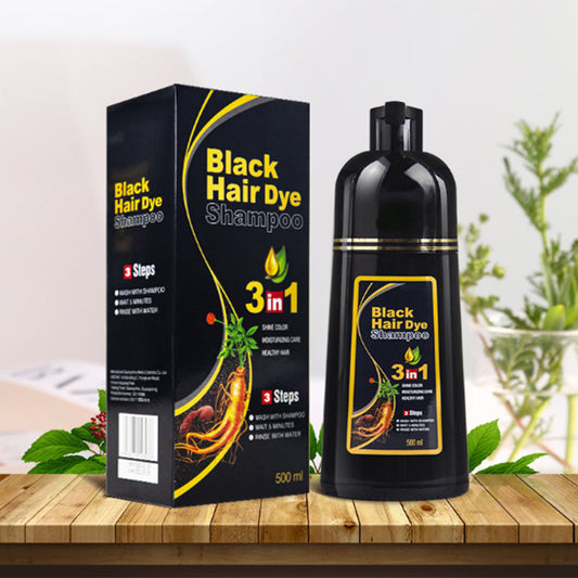 Gentle bubble hair dye, natural black from plant ingredients, caring for your hair